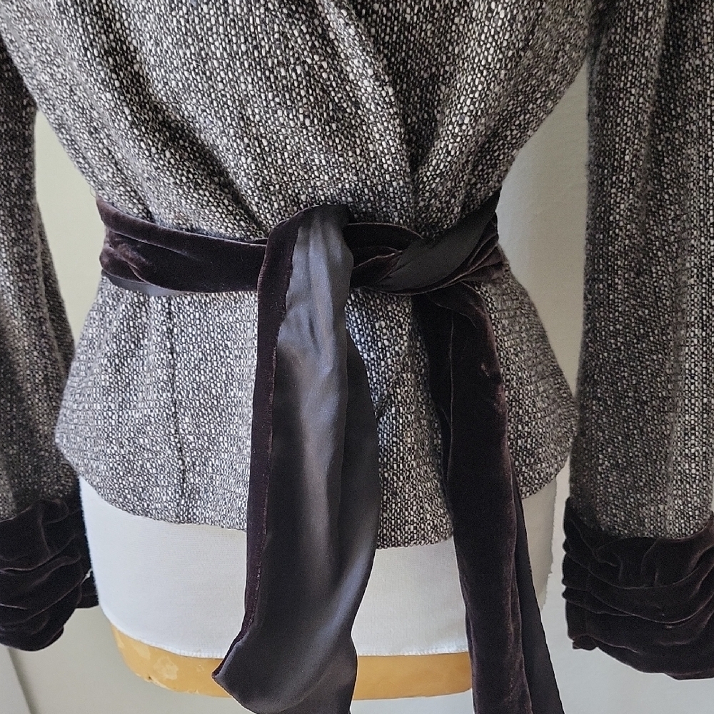 Nougat London Wool Silk Tweed Jacket - Picture 3 of 16
